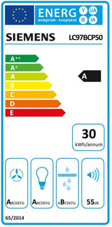 Siemens afzuigkap LC97BCP50 - iQ500 - Wandschouw