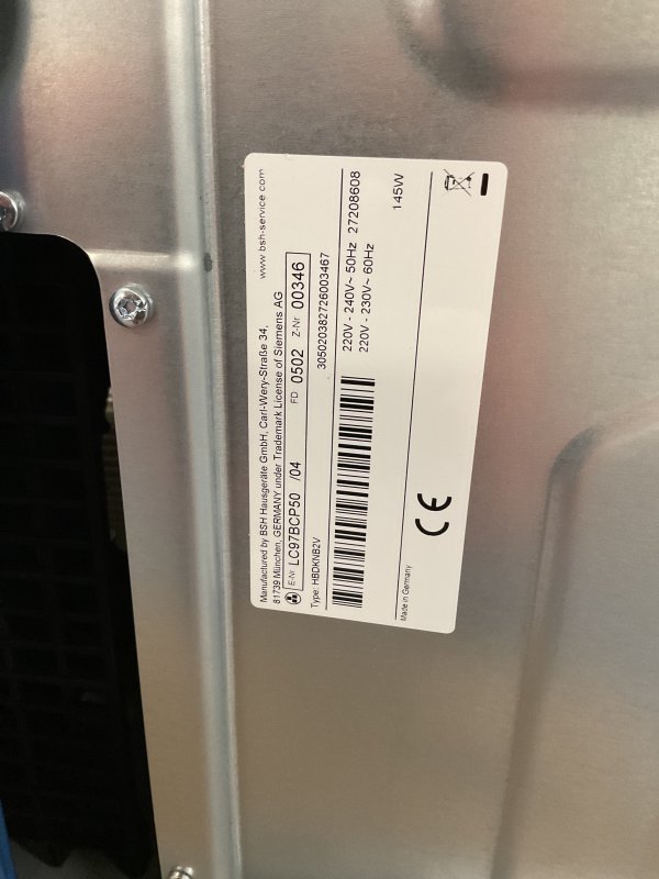 Siemens afzuigkap LC97BCP50 - iQ500 - Wandschouw