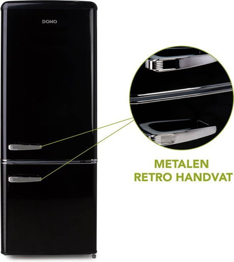 DOMO koelkast DO91706R Retro - Zwart