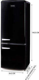 DOMO koelkast DO91706R Retro - Zwart