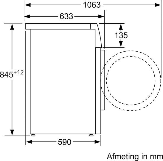 Siemens wasmachine WM14N206NL - iQ300 - 8 kg 