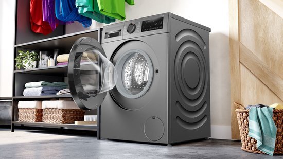 Bosch wasmachine WGG244FNNL Serie 6 met stoom - Grijs
