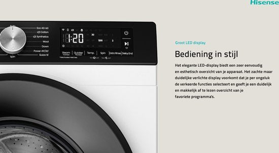 Hisense wasmachine WF3S8043BW3/BLX Serie 3S