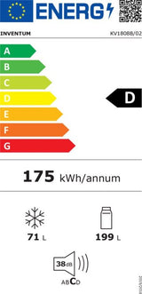 Inventum koelkast KV1808B - Vrijstaand - No Frost