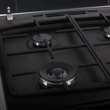 Inventum gasfornuis VFG6034WGZWA - Zwart