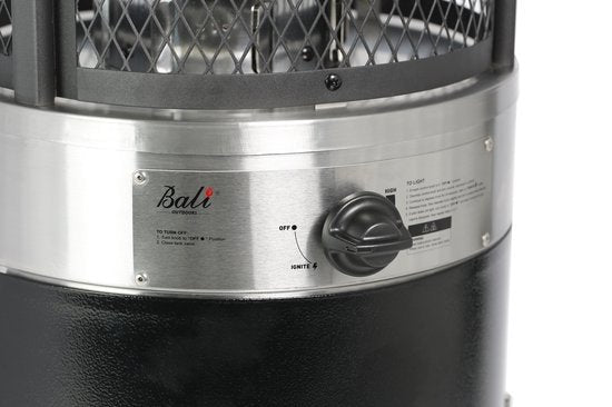Bali OUTDOORS Lounge Terrasverwarmer 11kW - Staande Heater - Flameheater - incl. Gasdrukregelaarset 50 mbar & Slang 50 cm - Gas - Model SRPH84
