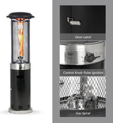 Bali OUTDOORS Lounge Terrasverwarmer 11kW - Staande Heater - Flameheater - incl. Gasdrukregelaarset 50 mbar & Slang 50 cm - Gas - Model SRPH84