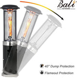 Bali OUTDOORS Lounge Terrasverwarmer 11kW - Staande Heater - Flameheater - incl. Gasdrukregelaarset 50 mbar & Slang 50 cm - Gas - Model SRPH84
