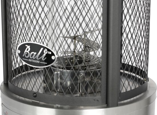 Bali OUTDOORS Lounge Terrasverwarmer 11kW - Staande Heater - Flameheater - incl. Gasdrukregelaarset 50 mbar & Slang 50 cm - Gas - Model SRPH84