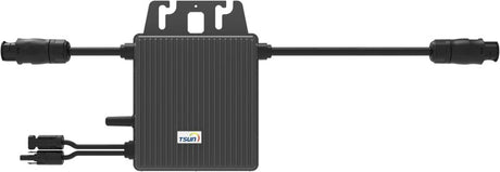 TSUN TSOL-MS400 Omvormer voor balkonkrachtcentrale - 400W - 230V AC - met 14A ingang - spanningsomvormer voor zonne-installatie - inclusief wifi-monitoring - antraciet - 1 stuk