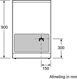 Bosch inductiefornuis HLN39A060U - Serie 4 - zwart