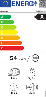 Siemens vaatwasser SN27TI02CE - iQ700 - Vrijstaand