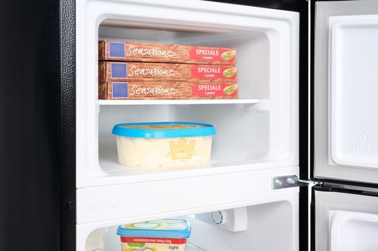 Everglades koelkast EVTD3020 - Zwart - 124 Liter