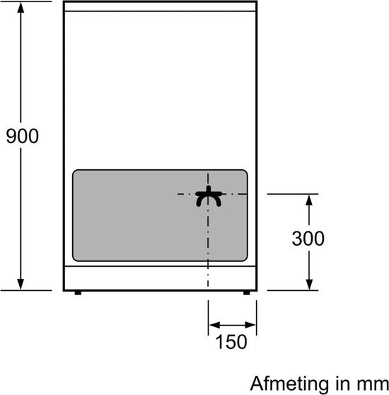 Bosch inductiefornuis HLR390020 - Serie 4 - Wit