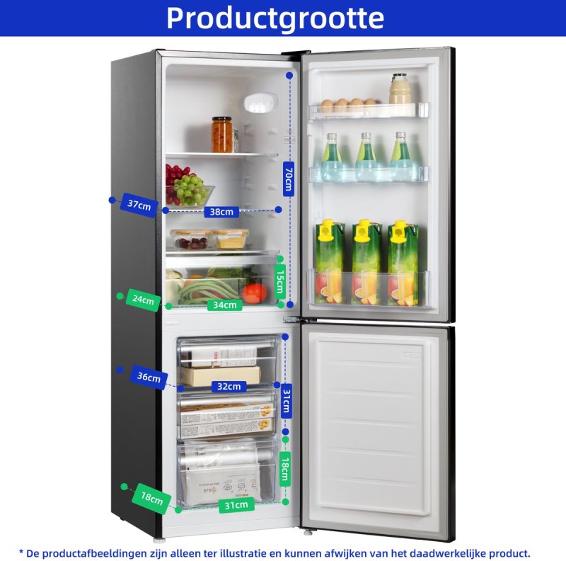 CHiQ koelkast CBM157LC - 157 Liter - Vrijstaand