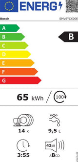 Bosch inbouwvaatwasser SMV6YCX00E - Home Connect
