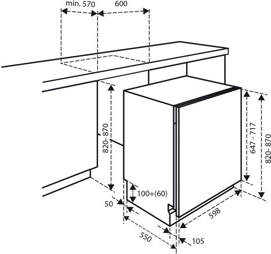 Inventum inbouw vaatwasser IVW6008A - 13 couverts
