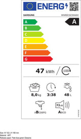 Samsung wasmachine WW80CGC04AAHEN - 5000 serie