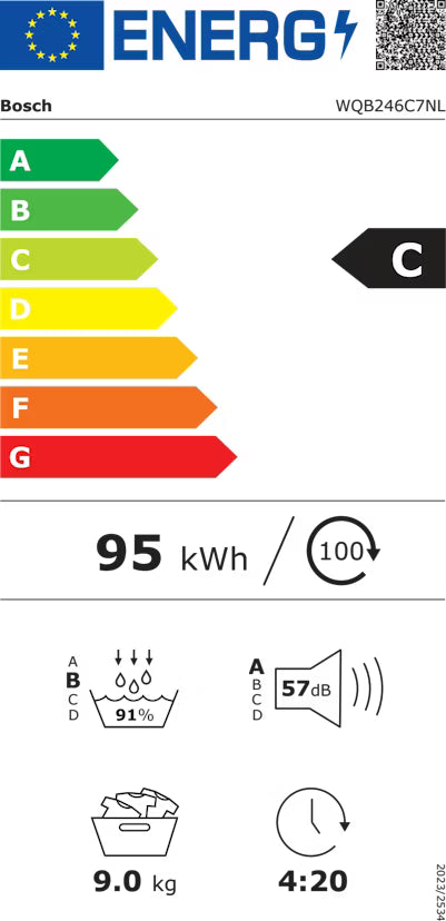 Bosch warmtepompdroger WQB246D7NL - Serie 8 - Wit