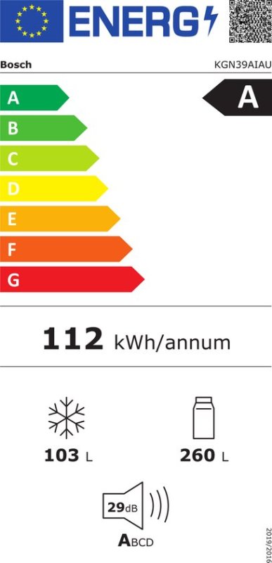 Bosch koelkast KGN39AIAU - Serie 6 - No Frost 