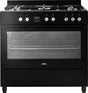 Everglades gasfornuis EVCK9020 - Mat Zwart - 90cm