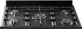 Everglades gasfornuis EVCK9020 - Mat Zwart - 90cm