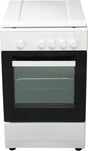 Everglades gasfornuis met gasoven EVCK039 - Wit - 50cm