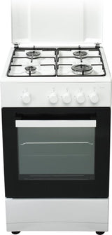 Everglades gasfornuis met gasoven EVCK039 - Wit - 50cm