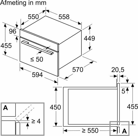 Siemens inbouw heteluchtoven CM585AGS1 met magnetronfunctie
