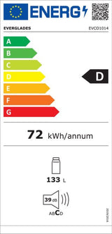 Everglades koelkast EVCO1014 - Tafelmodel - Wit