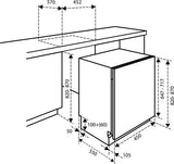 Inventum smalle inbouw vaatwasser IVW4508A - 45 cm