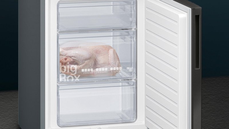 Siemens koelkast KG39E8XBA - geborsteld zwart staal