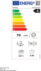 Samsung warmtepompdroger BESPOKE DV90DB8845GBU3 