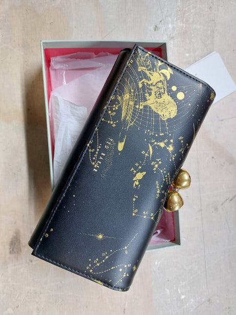 Ted Baker dames portemonnee Leder met goudkleurige print