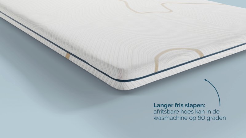 B Bright Gold topper Koudschuim 160x200cm - tot 120 kg