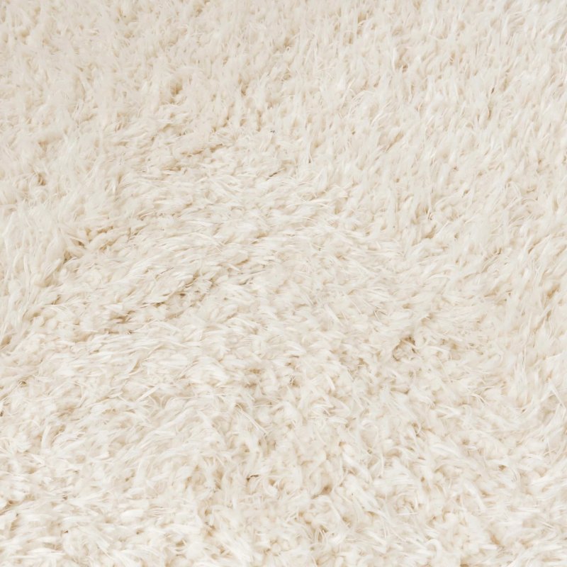 Rond hoogpolig vloerkleed - Blaze White - Ø 240 cm 