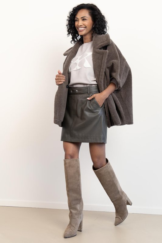 Toral Taupe hoge laarzen - maat: 40