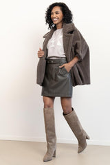 Toral Taupe hoge laarzen - maat: 40