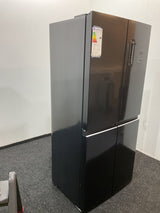 Exquisit Amerikaanse koelkast CDJ444-040DB - Zwart