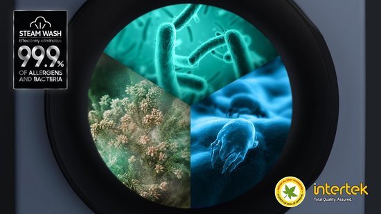 Samsung was-droogcombinatie WD80TA049BE - Wit