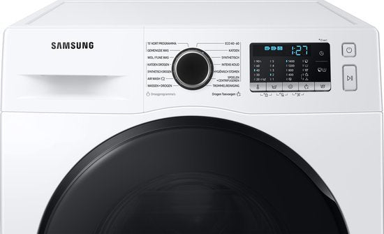 Samsung was-droogcombinatie WD80TA049BE - Wit