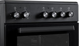 Everglades keramisch fornuis EVCK5120 - Mat Zwart - 50cm