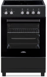 Everglades keramisch fornuis EVCK5120 - Mat Zwart - 50cm