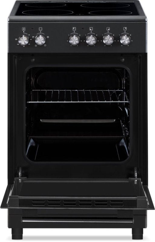 Everglades keramisch fornuis EVCK5120 - Mat Zwart - 50cm