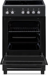 Everglades keramisch fornuis EVCK5120 - Mat Zwart - 50cm