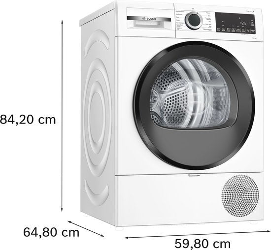 Bosch warmtepompdroger WQG133DBNL - Serie 6 - 8 kg