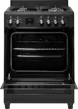 Everglades gasfornuis EVCK6020 - Mat Zwart - 60cm