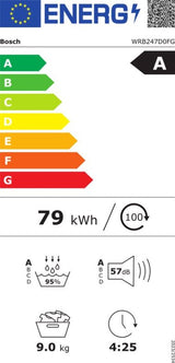 Bosch warmtepompdroger WRB247D0FG - Serie 8 - Wit