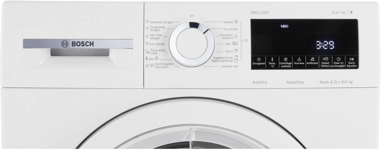 Bosch was-droogcombinatie WNA13490NL - 6mand garantie 26603