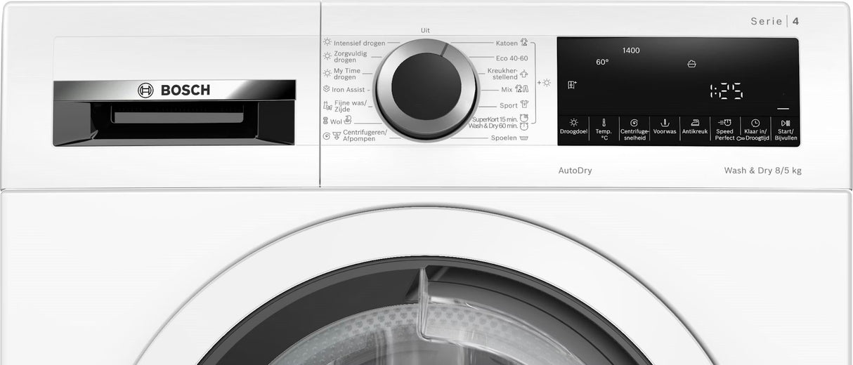 Bosch was-droogcombinatie WNA13400NL - Serie 4
